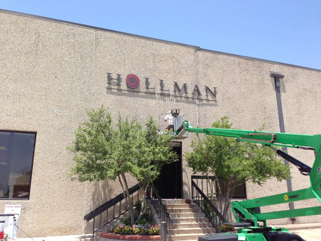 Channel letter sign of Hollman made by Priority Signs & Graphics in DFW, TX