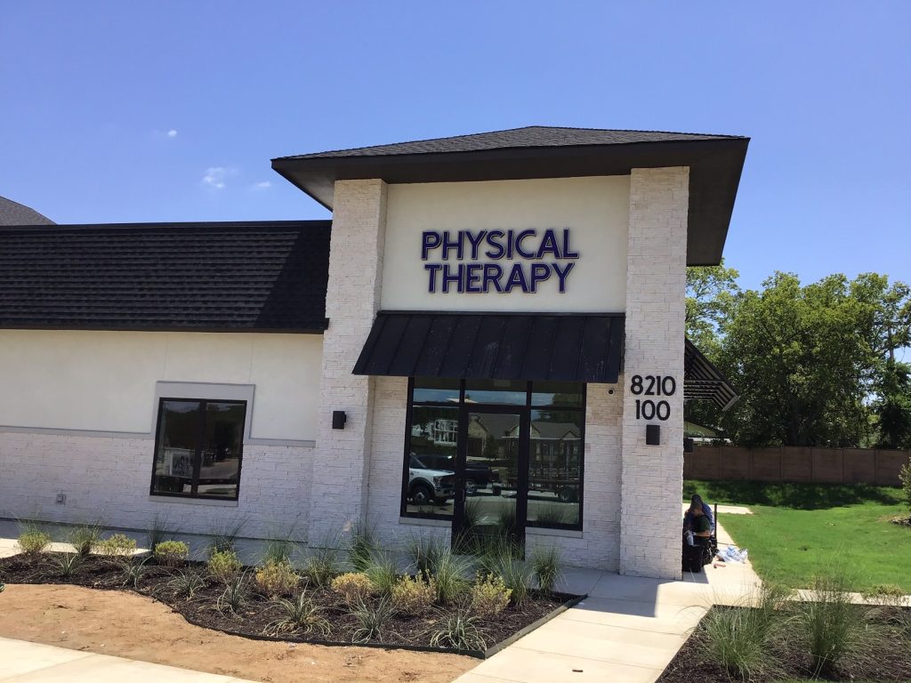 Physical Therapy custom business signs made by Priority Signs & Graphics in Dallas Fort Worth