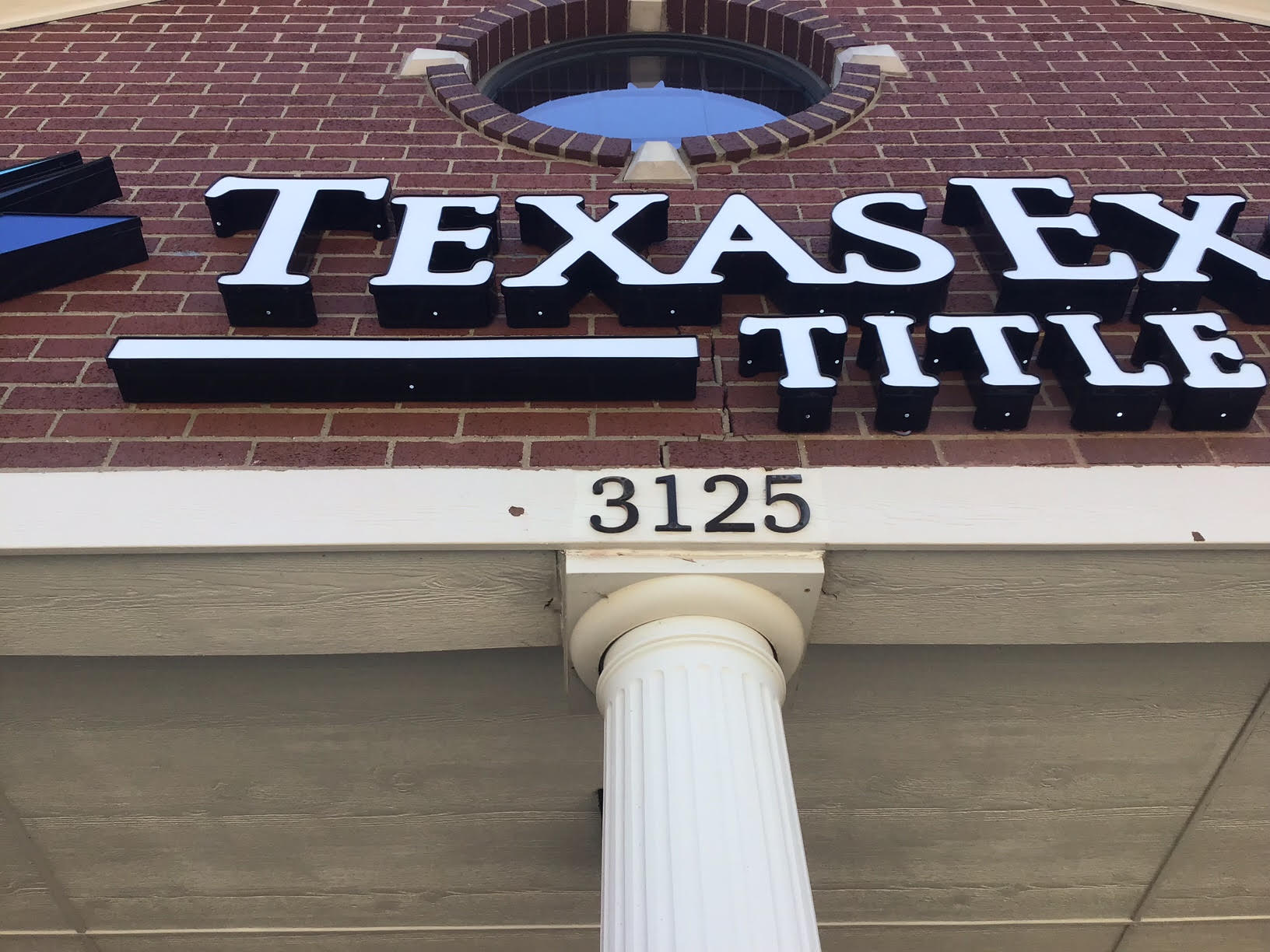Commercial building sign of Texas Excel installed by Priority Signs & Graphics in Dallas Fort Worth, TX