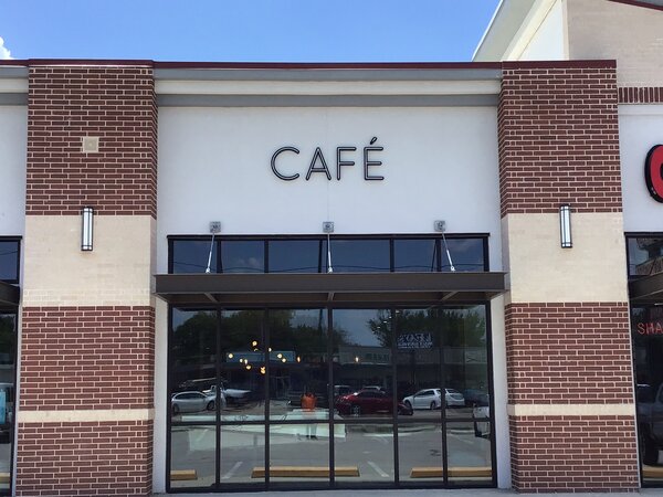 Aluminum letter sign for Cafe designed by Priority Signs & Graphics in Dallas Fort Worth, TX