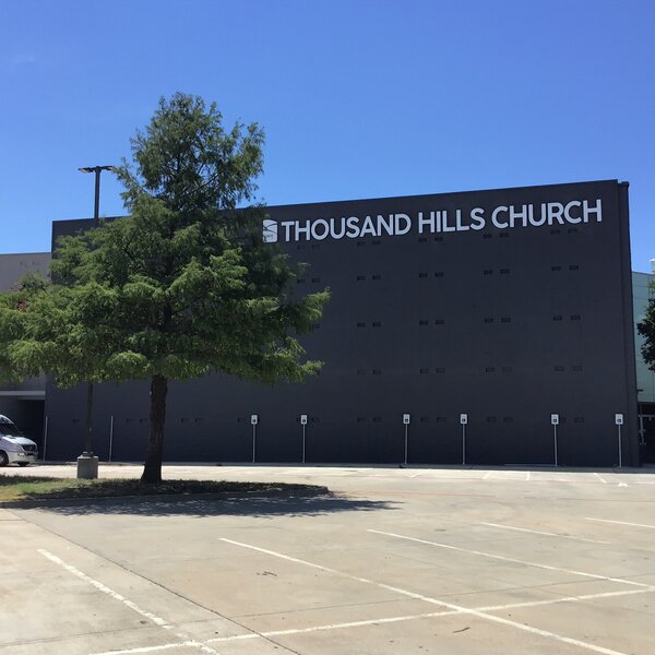 Dimensional letters of Thousand Hill Church made by Priority Signs & Graphics in DFW, TX
