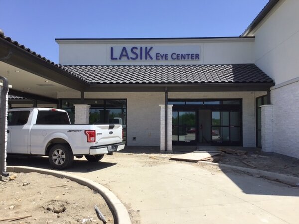 Storefront sign of Lasik Eye Center offered by Priority Signs & Graphics in DFW