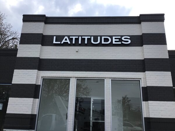 3D letter sign for Latitudes 