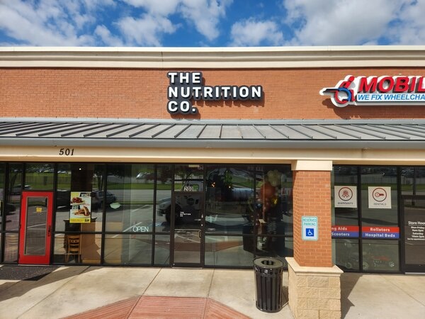 Store sign of The Nutrition Co. by Priority Signs & Graphics shop